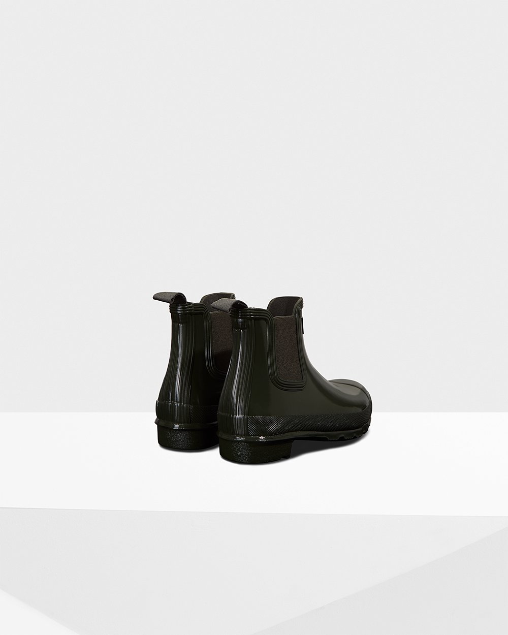 Botas Chelsea Hunter Feminina Verde Escuro Oliva - Original Gloss - 35EGQZHWN